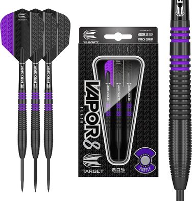 Дротики для дартсу Target Vapor 8 23 г, стальні, зелений