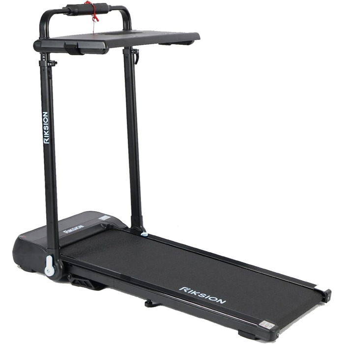 Біговий доріжка для дому з нахилом до 14 км/год, складаний біговий доріжка з робочим столом, LED-дисплей, пульт дистанційного керування та керування через додаток, компактний Walkpad для дому та офісу, зелений