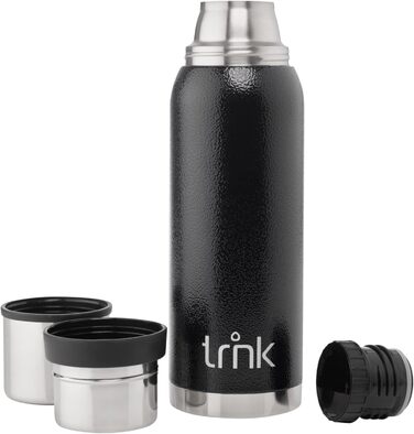 Термос trnk Arktis 2 із нержавіючої сталі 1200 мл, BPA-free, з двома чашками, зберігає тепло 32 години, для напоїв, підходить для посудомийки