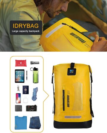Водонепроникний рюкзак Dry Bag IDRYBAG 20/30/40L: для каякінгу, подорожей, риболовлі