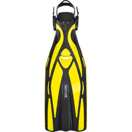 Ласти для дайвінгу SEAC F1, ультралегкі (730 г), регульовані, жовті (37/39)