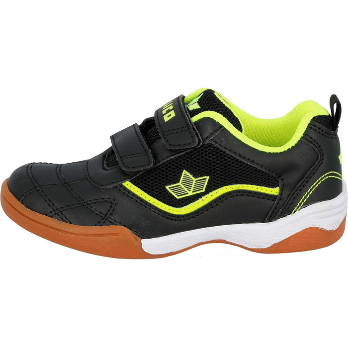 Дитячі спортивні залатно-турнірні черевики Lico Sloan, 38 EU, чорний/лимонний