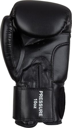 Боксерські рукавички BENLEE Pressure 8 oz, штучна шкіра, чорні/червоні/білі