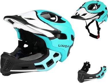 Дитячий шолом Lixada для MTB, скейтборду, самоката, роликів і велосипеда, знімний захист, 50–56 см