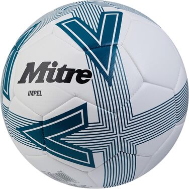 М'яч для футболу Mitre Impel L30P White/Pitch Green/Black - професійний, зносостійкий, без насоса