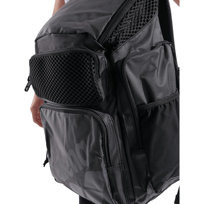 Рюкзак для плавання Arena One Go, чорний, 45 літрів, великий, для подорожей та спорту