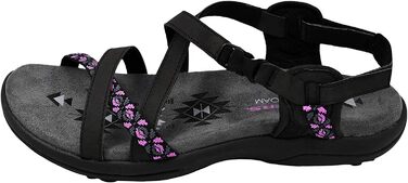 Жіночі сандалії Skechers Reggae Slim-Vacay, 41 EU, чорно-рожеві