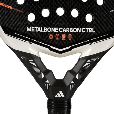 Ракетка для падел Adidas Metalbone Carbon Ctrl 2026 чорна, повна поверхня