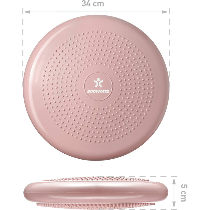 Кішеневий баланс BODYMATE для тренувань: фітнес, реабілітація, координація, тренування спини (РОЗЕ-ЗОЛОТО)