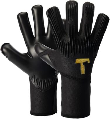 Воротарські рукавички T1TAN Rebel 2.0 Black-Out з фіксацією пальців, професійні футбольні рукавички для дорослих і підлітків