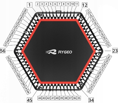 Фітнес-батут 127 см для домашніх тренувань, макс. навантаження 220 кг