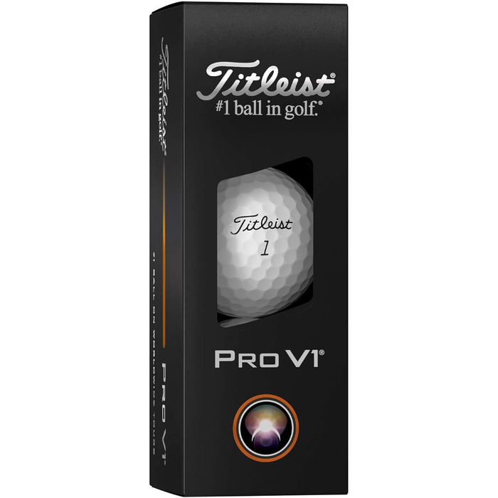 Тайтліст Pro V1: низькі номери, білий колір, стандартна гра - номери 1-4