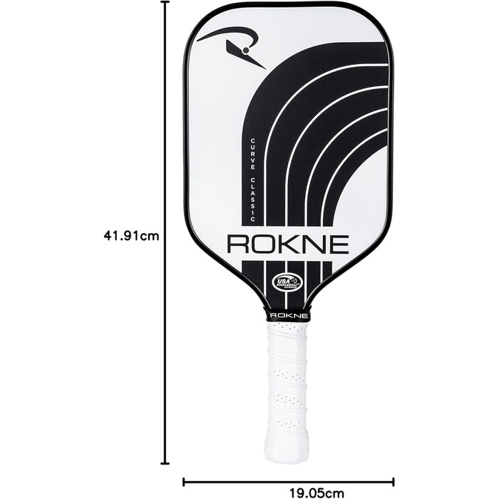 Ракне Curve Classic - ракетка для піклболу | Скловолокно, схвалена USAPA | Професійний рівень, максимальний оберт та потужність