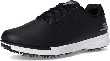 Чоловічі гольф-туфлі Skechers Tempo, водонепроникні, легкі, чорно-білі (45 EU, широка колодка)