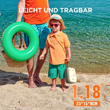 Електричний насос для SUP Litheli з акумулятором 12500mAh, 20PSI, автоматичне надування/здування, для надувних дощок