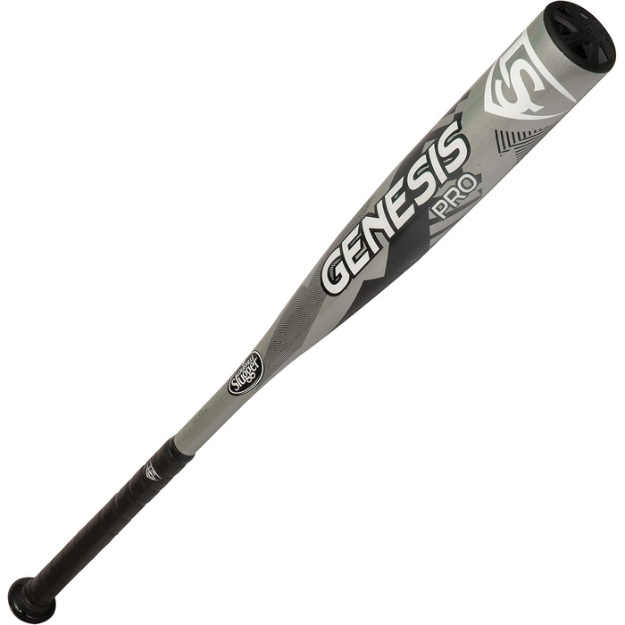 Бейсбольна бита Louisville Slugger Genesis з металу, чорна, 152 см
