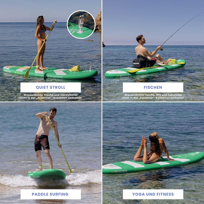Надувна SUP-дошка HUIIKE для сапбордингу з аксесуарами, висока стійкість, преміум-якість