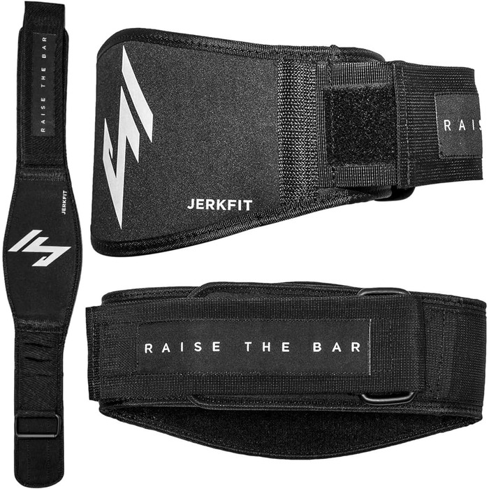 JerkFit RTB Неопреновий пояс для важкої атлетики – Пояс для чоловіків і жінок для пауерліфтингу, присідань, силових тренувань та бодібілдингу