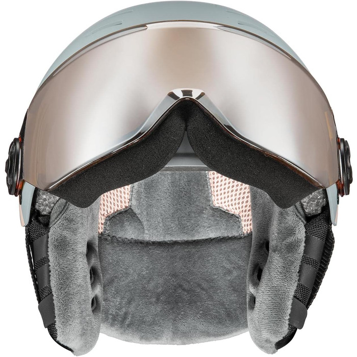 Дитячий велосипедний шолом uvex Rocket jr Visor Single rhino, рожевий матовий, 54-58 см