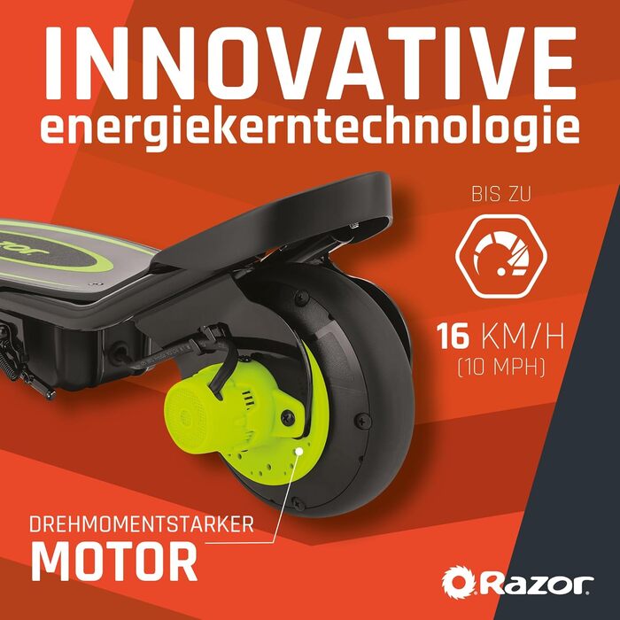 Електросамокат Razor E90 Power, зелений, для дітей