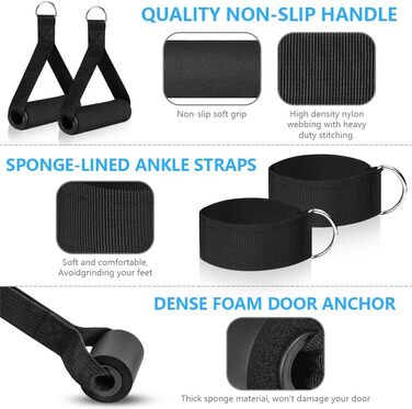 Набір еластичних стрічок Flintronic для фітнесу, силових тренувань та йоги, 150LBS, 12 шт.