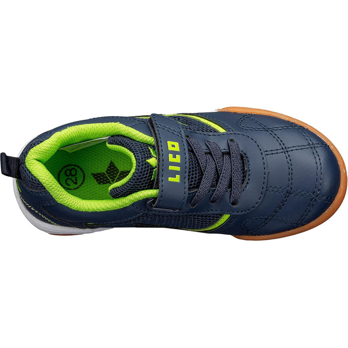 Дитячі спортивні зальні черевики Lico Sloan для занять спортом, 33 EU, блакитний та лимонний кольори