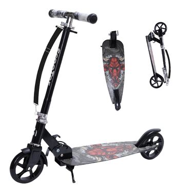 Самокат дитячий Habib Cityroller складаний, регульований, для дітей та підлітків (6-16 років), чорний