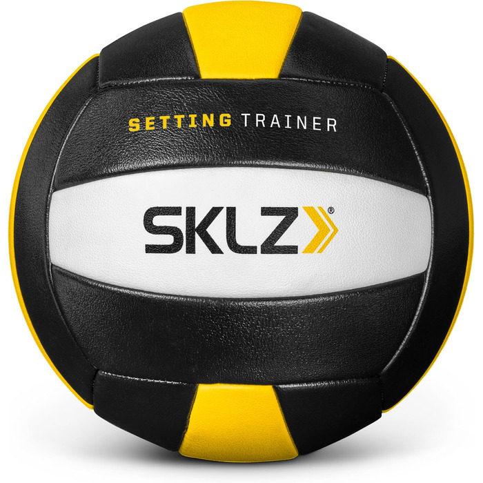 Тренажер для волейбольного пасу SKLZ, чорний, для залу та вулиці, обтяжений м'яч 480 г – покращує контроль, силу, точність, рівномірний розподіл ваги, тренування м'язів