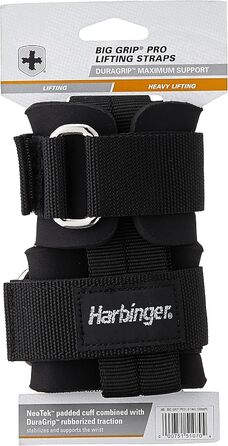 Ремінці для тяги Harbinger Big Grip з пряжкою, нековзкі, 29 см