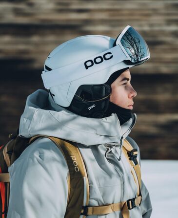 Шолом для лиж та сноуборду POC Obex MIPS, білий, M-L (55-58 см), оптимальний захист на схилі та поза ним