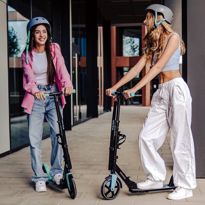 Самокат MOVINO Infinity Roller складаний, міський, з алюмінієвою декою, регульований по висоті, з тримачем для пляшки, для дітей та дорослих