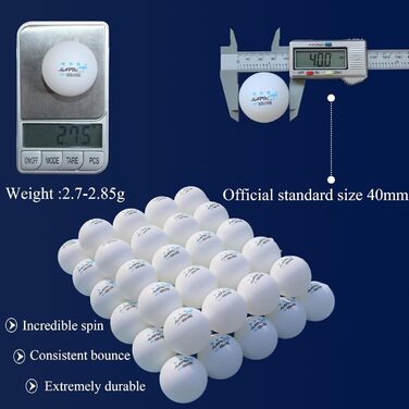 Набір для пінг-понгу MAPOL для 4 гравців: 4 ракетки, 8 + 100 м'ячів, для гри в приміщенні та на вулиці