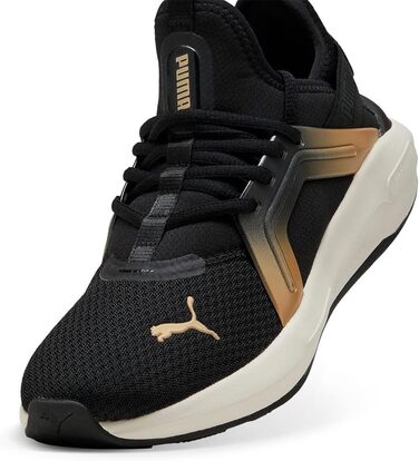 Жіночі кросівки PUMA Softride Enzo 5 Metallic для бігу та повсякденного носіння, 40 EU, Puma Black, Warm White, Puma Gold