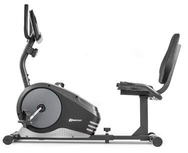 Горизонтальний велотренажер HS-040L Root чорно-сріблястий - model 2020