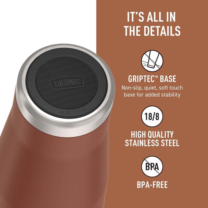 Термокружка ICON SERIES BY THERMOS, нержавіюча сталь, 680 мл, колір сідло