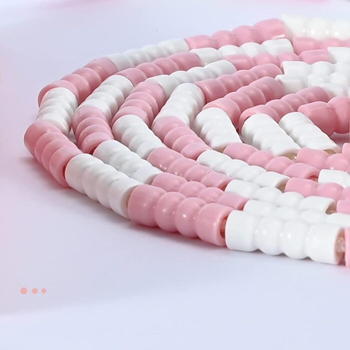 Скакалка Alomejor з м'яких намистин, регульована довжина, для дітей та дорослих, рожева, фітнес