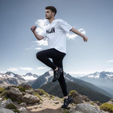 Чоловічі трекінгові кросівки для трейлраннінгу. Легкі, дихаючі, з антиковзкою підошвою. Розміри 39-48, чорний колір.