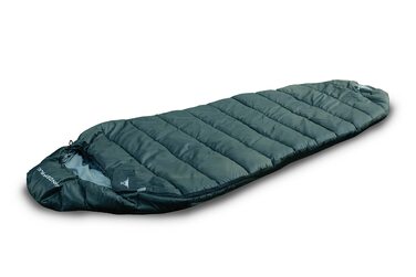 Спальник WANDERFALKE® Premium для дорослих (Альпінізм/Туризм), 3-4 сезони (480GSM) та літній (200GSM), кокон, для кемпінгу, подорожей (25° - 10°C)
