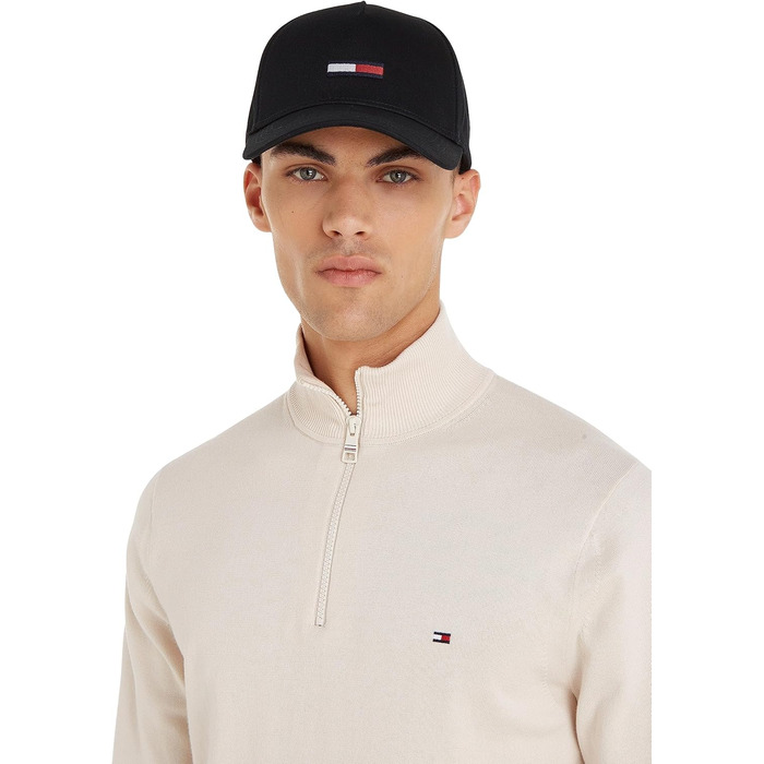 Кепка Tommy Jeans Unisex TJU Flag Basecap, універсальний розмір, чорна