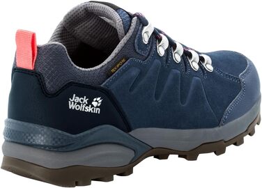 Жіночі трекінгові черевики Jack Wolfskin Refugio Texapore Low, 42.5 EU, темно-синій/сірий