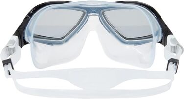 Унісекс маска для плавання Zoggs Horizon Flex, прозоро-чорна, димчасті лінзи, для дорослих