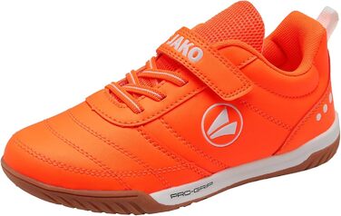 Спортивне взуття JAKO J-sh Pass для залу та вулиці (35 EU, неоновий помаранчевий, білий)
