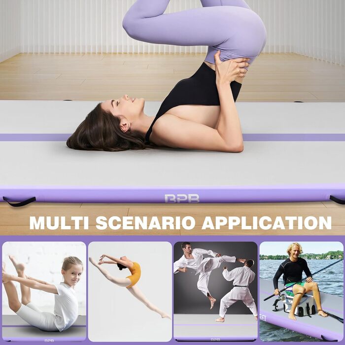 Надувна гімнастична матка BPB Air Matte Track, 3 м: для тренувань, йоги, челедингу, пілатесу