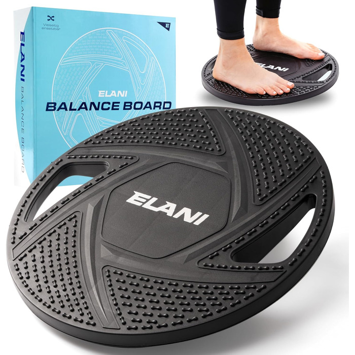 ELANI Балансборд для дорослих та дітей | Фізіотерапія, тренування координації та глибоких м'язів | ELANI