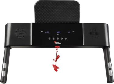 Бігова доріжка Newgen Medicals з XL LCD Touch дисплеєм, тримачем для планшета, складна, 600 Вт, фітнес-доріжка для дому