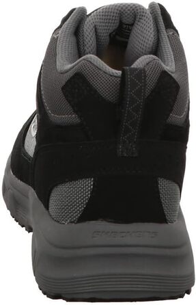 Чоловічі черевики Skechers Oak Canyon Ironhide, 43 EU, чорний замш, сітка, шкіра, сірий декор