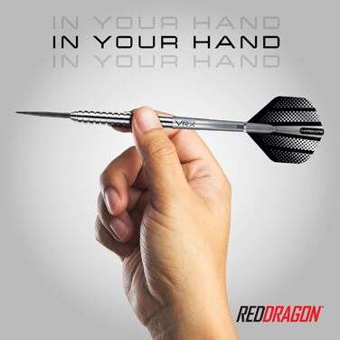 Дартс набір RED DRAGON Rebels 23 г, вольфрамові сталеві наконечники, з оперенням та шафтами
