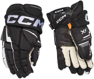 Хокейні рукавички CCM Tacks XF Senior 14 дюймів, чорні/білі
