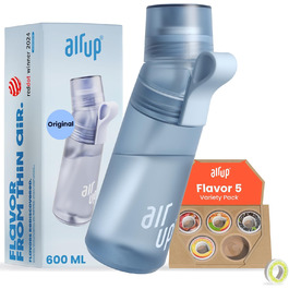 Пляшка для води air up Gen2 600 мл з аромат-подами, синя, 5 смаків, без цукру, BPA-free, для води, стартер набір, оригінал