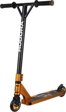 Трюковий самокат HUDORA XR-25.1 з 360° кермом, ABEC 9, золотий, міський та фристайл самокат